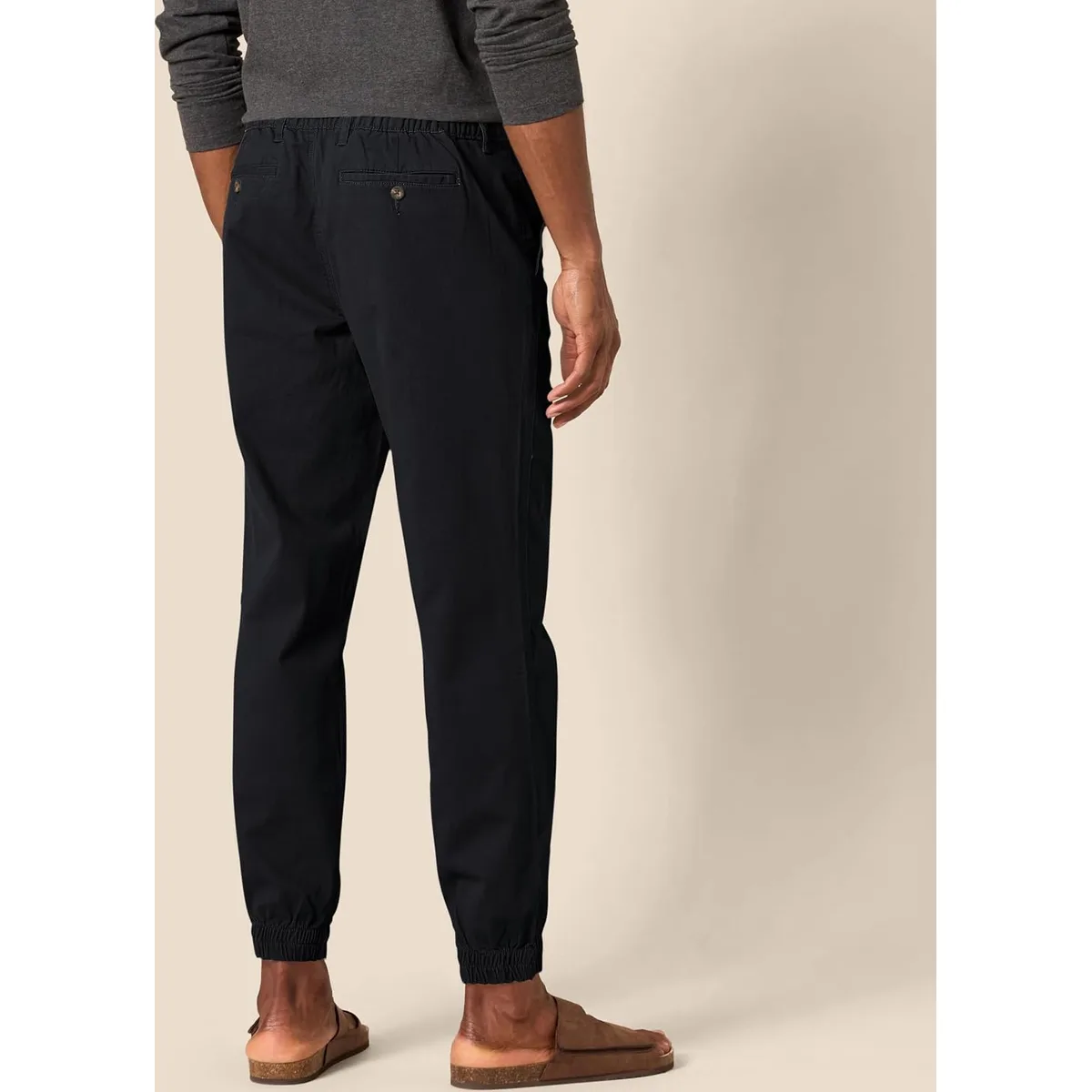 Amazon Essentials Men's Straight-Fit Chino Jogger Pants with Elastic Waist and Pockets — image 2