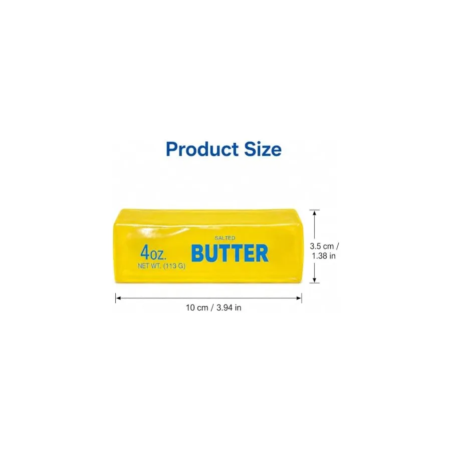 Coconut Oil Butter Squishy Toy, Butter Stick Stress Relief Squeeze Toy, Non-Rebound Moldable Sensory Fidget Toy, Soft Jelly Squishy Desk Toy for Teens Adults — image 6