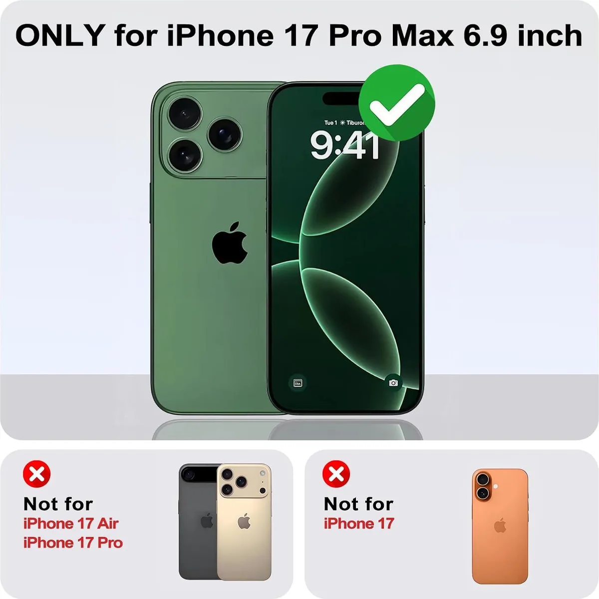 Yeddabox for iPhone 17 Pro Max Case Cute Polka Dot Phone Case Soft TPU Slim Shockproof Phone Cover for Women Girls, Brown — image 2