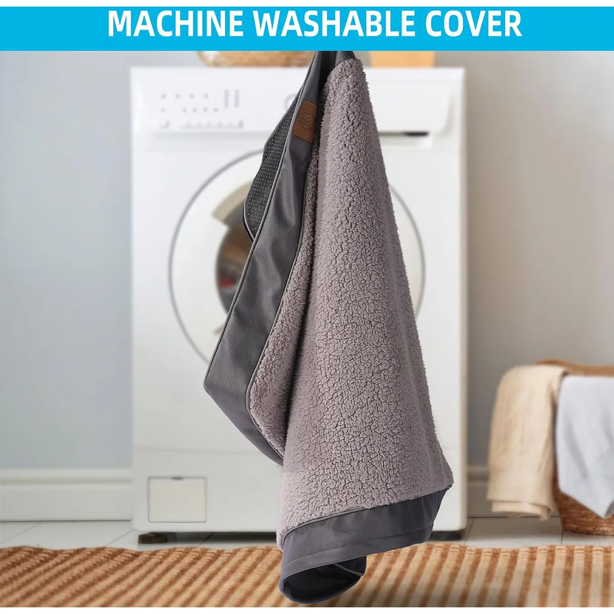 Sunheir Washable Orthopedic Large Dog Bed with Removable Cover, Pet Bed Mat — image 3