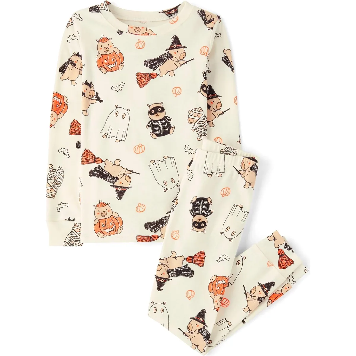 The Children's Place Baby and Kids' Sibling Matching Halloween and Holiday Pajama Sets, Cotton — image 7