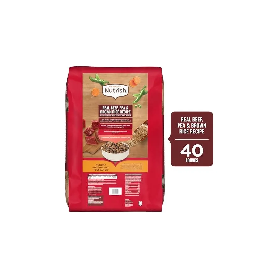 Nutrish Dry Dog Food, Beef, Pea & Brown Rice, 40 lb. Bag Rachael Ray — image 4