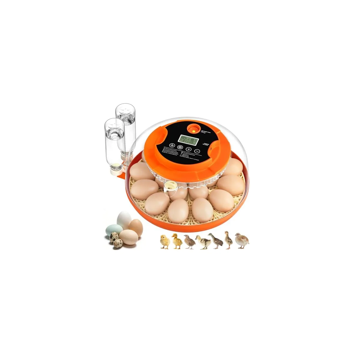 18 Egg Incubators for Hatching Eggs, Automatic Egg Turning and Humidity Control Incubator for Hatch Chicken Duck Quail Pigeon Pheasant Partridge Home Classroom Lab — image 2