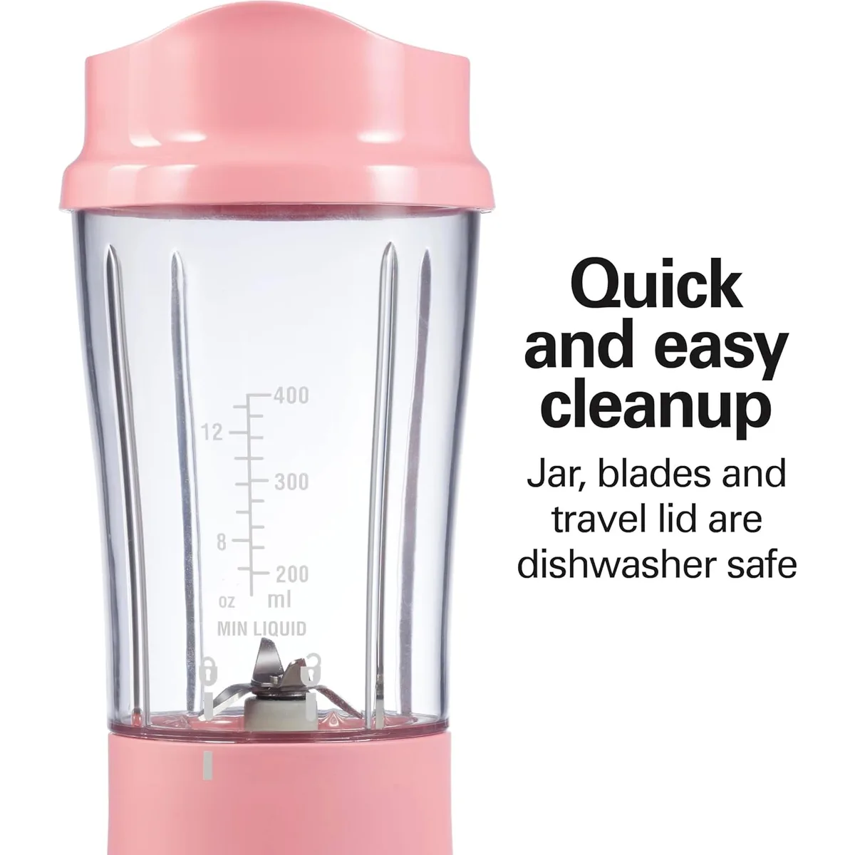 Hamilton Beach Portable Blender for Smoothies With 14 oz. Travel Jar — image 4