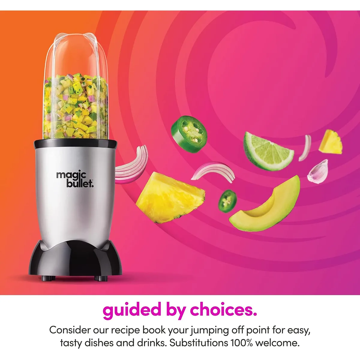 magic bullet® Personal Blender, 22 oz Cup, 250 Watt, Silver, MBR-1101 — image 5
