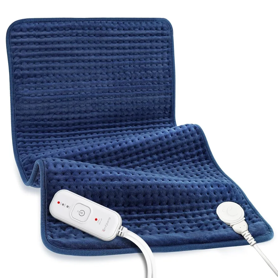 Comfytemp Extra Large Heating Pad for Back Pain & Period Cramps – Soft, Comfortable Heat Therapy Pad