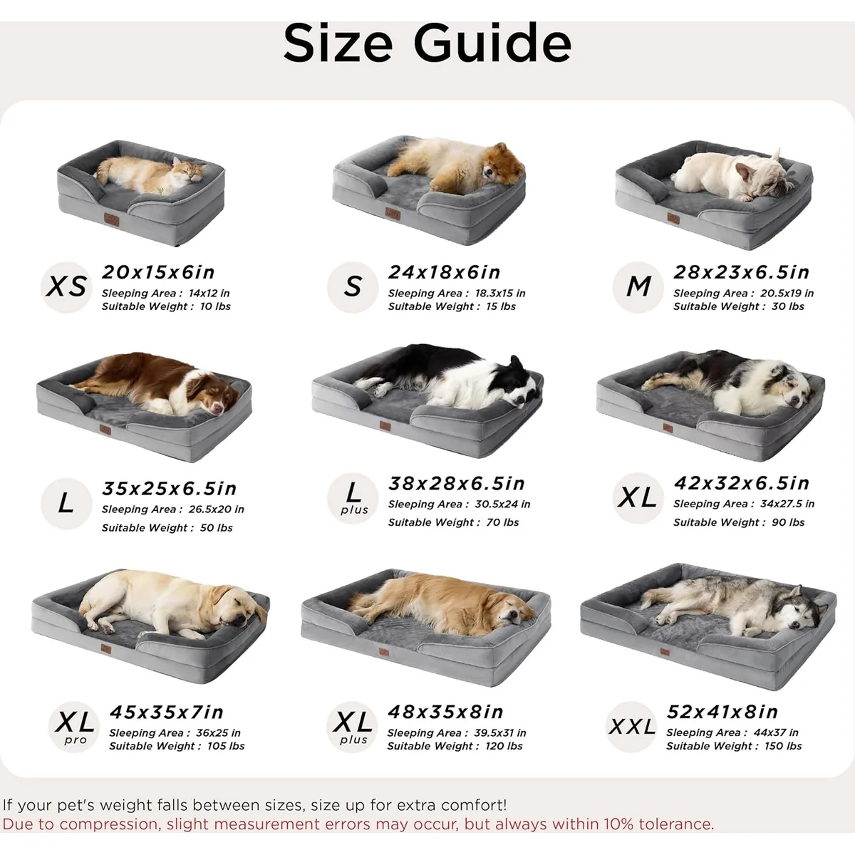 Bedsure Orthopedic Dog Beds Large Sized Dog Washable Original Design — image 7