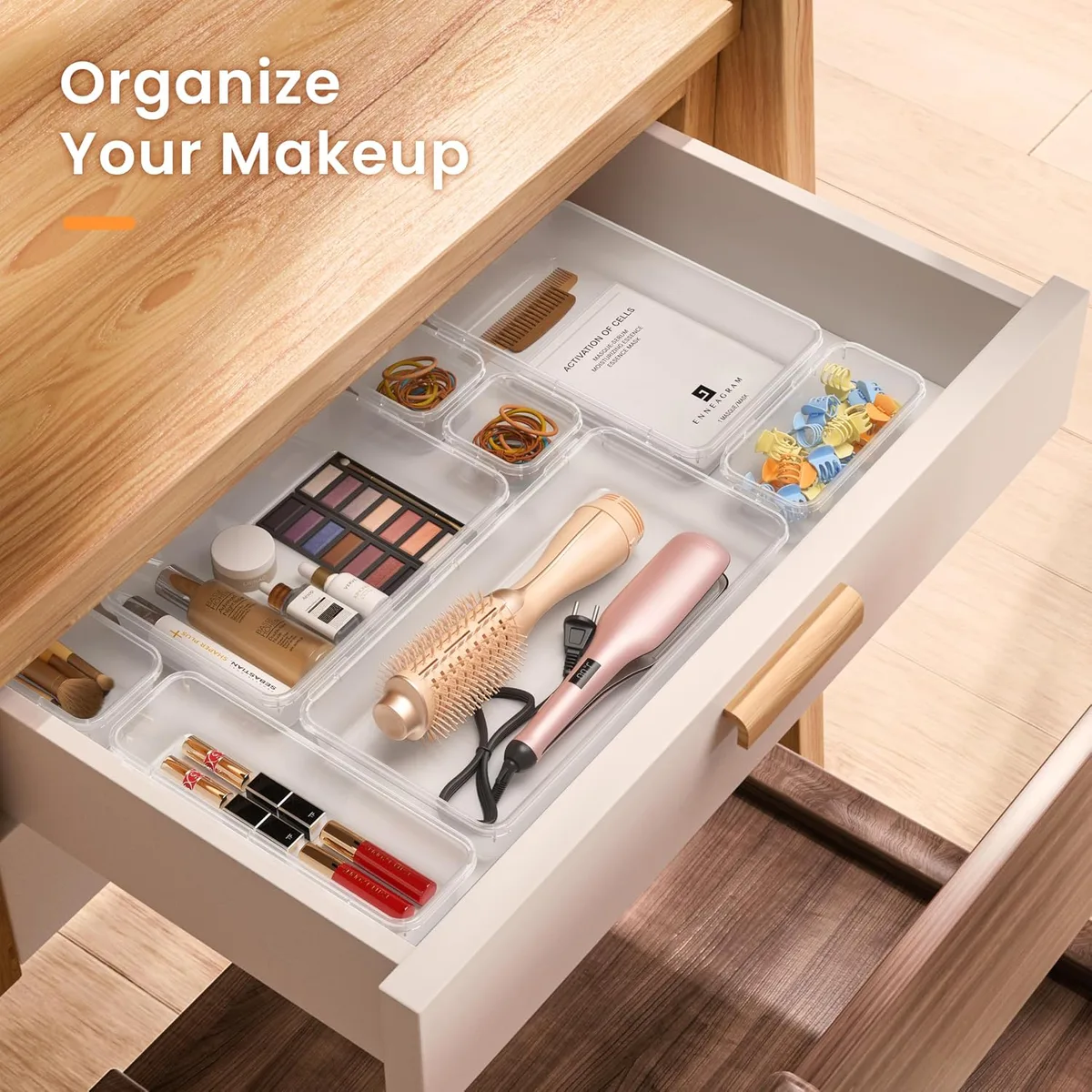 A-LuGei 【Military Grade】 Drawer Organizer for Vanity Bathroom Makeup Desk — image 4
