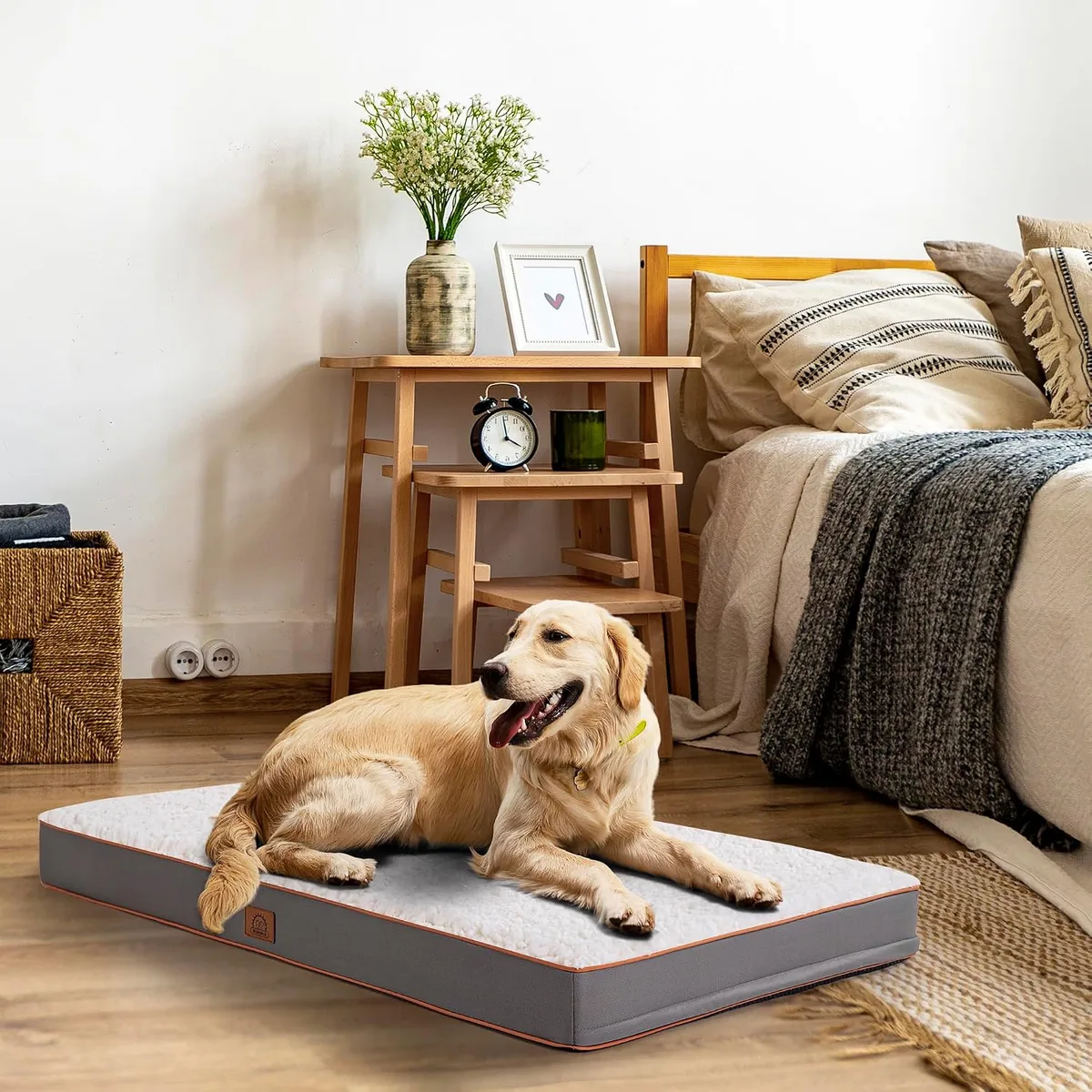Sunheir Washable Orthopedic Large Dog Bed with Removable Cover, Pet Bed Mat — image 8