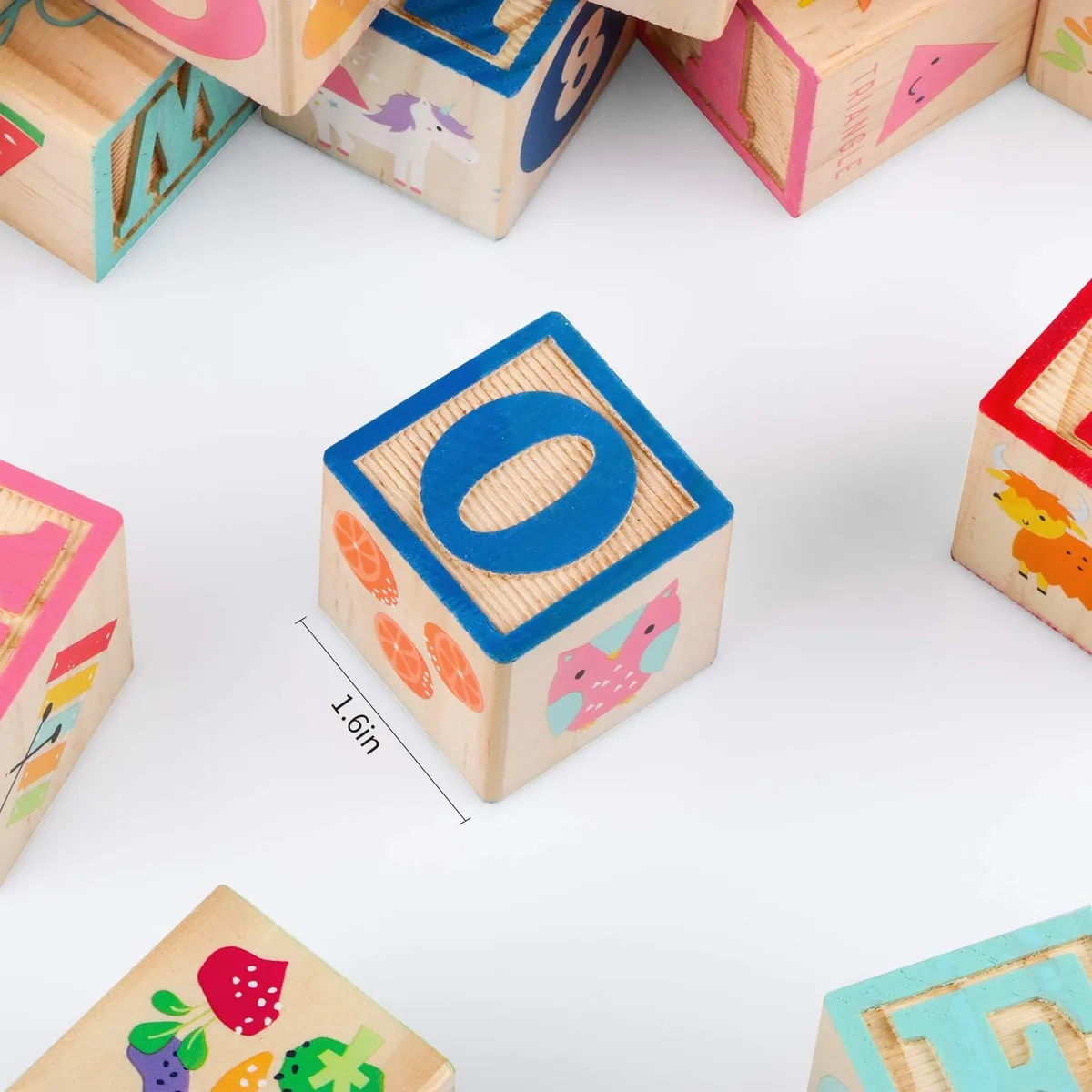 ABC Wooden Building Blocks for Toddlers 1-3 Large, 26 PCS Alphabet & Number Stacking Blocks, Educational Learning Toys for Boys Girls Kids Gifts 1.65'' — image 6