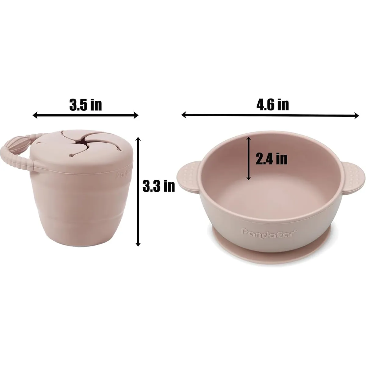 PandaEar 9 PCS Silicone Baby Feeding Set, Suction Plate & Utensils — image 5