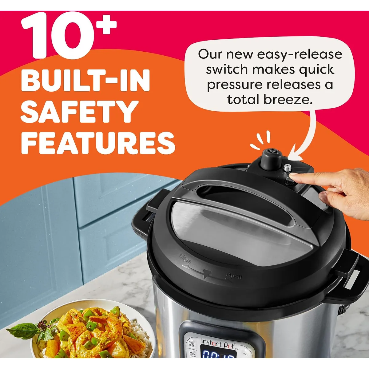Instant Pot Duo 6 Qt 7-in-1 Electric Pressure Cooker, Stainless Steel — image 5