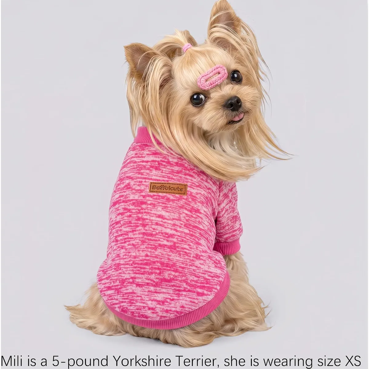 3 Pack Dog Sweaters for Small Dogs Girl Boy Winter Fleece Clothes Warm Soft Dog Sweatshirt Outfit for Dogs Cats Pet Apparel — image 5