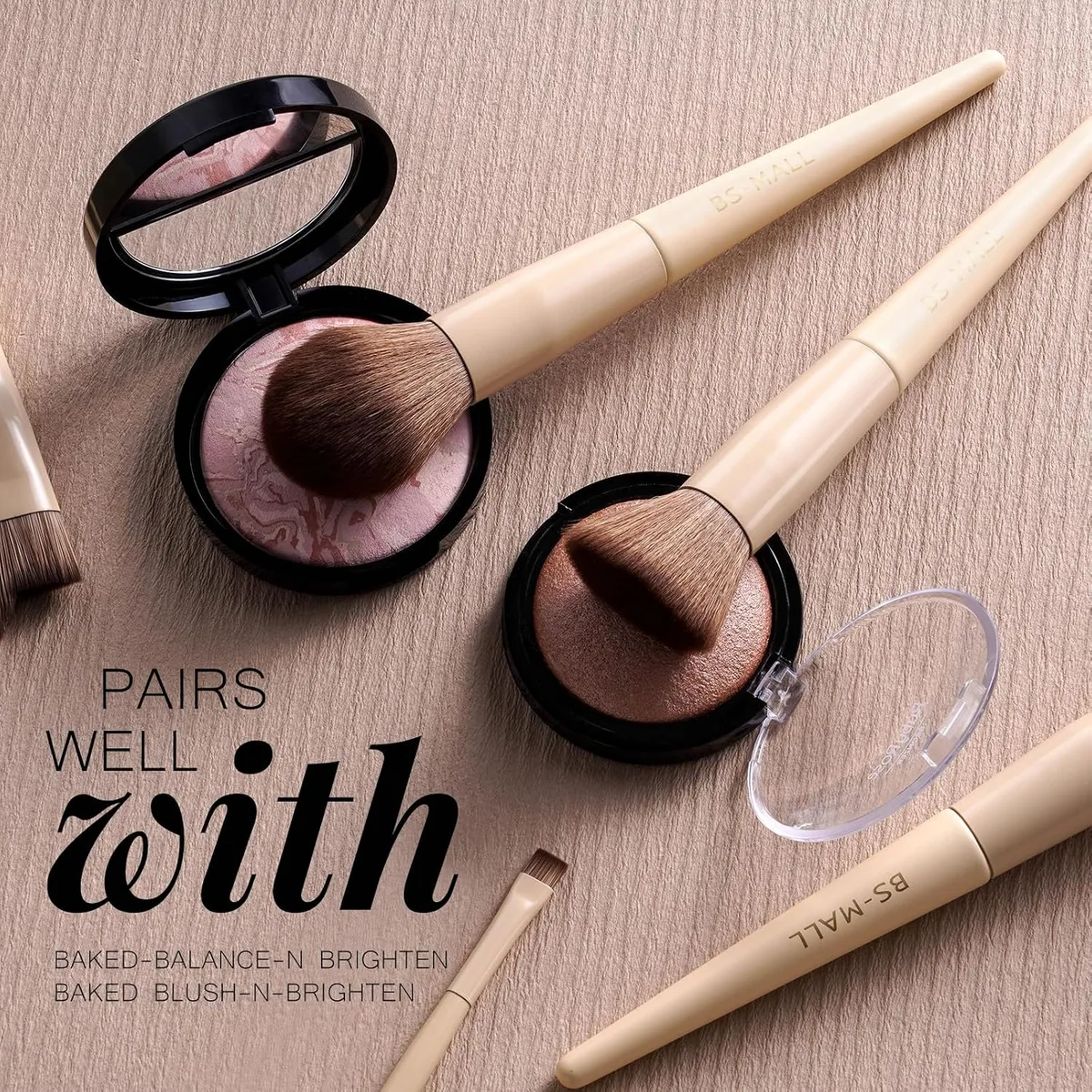 Professional Makeup Brush Set with Travel Case 18 Pcs for Makeup Artists — image 3