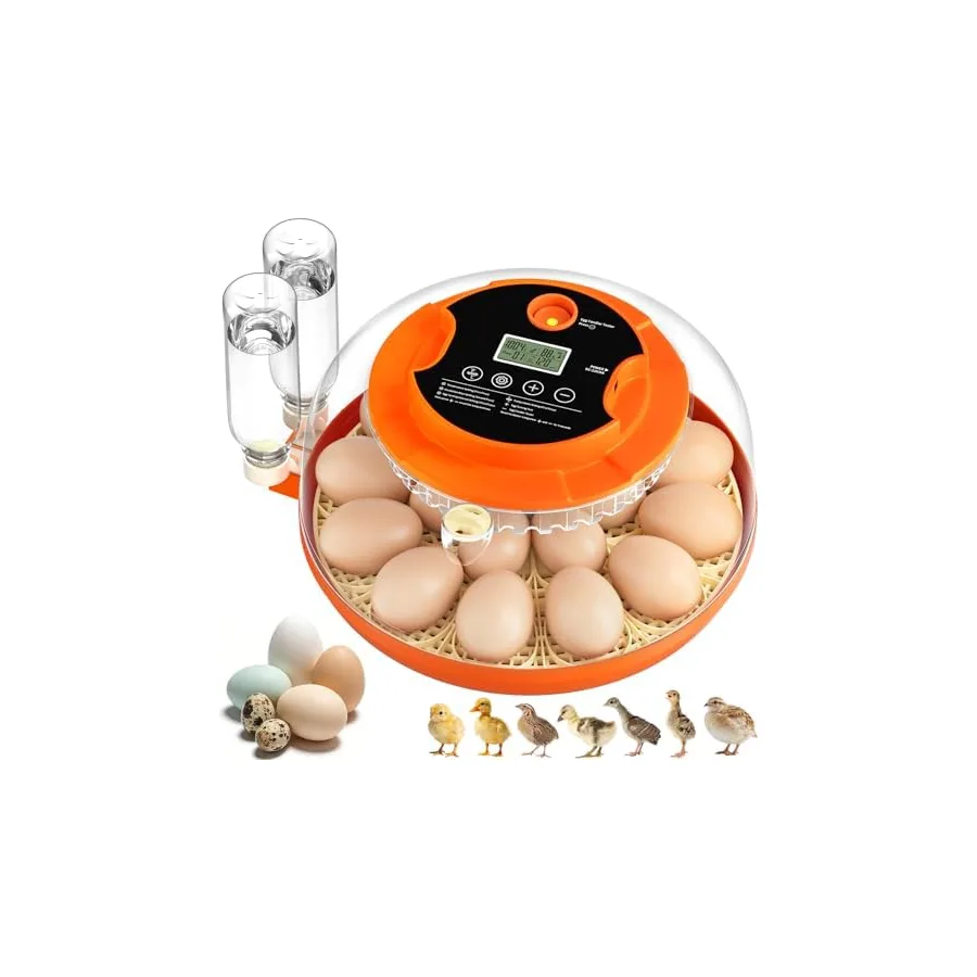 18 Egg Incubators for Hatching Eggs, Automatic Egg Turning and Humidity Control Incubator for Hatch Chicken Duck Quail Pigeon Pheasant Partridge Home Classroom Lab — image 2