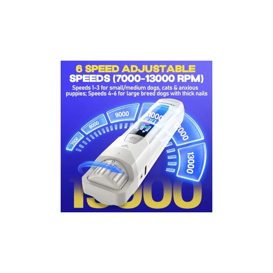 Whisper-Quiet Dog Nail Grinder 50%More Power for Sensitive Dogs,Cat — image 4