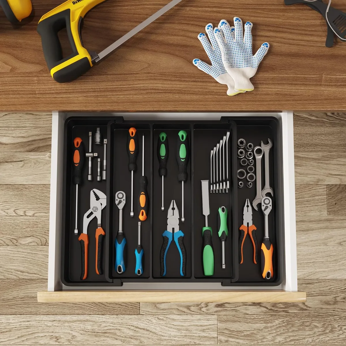 Lifewit Utensil Organizer for Kitchen Drawers, Expandable Utensil Tray — image 8