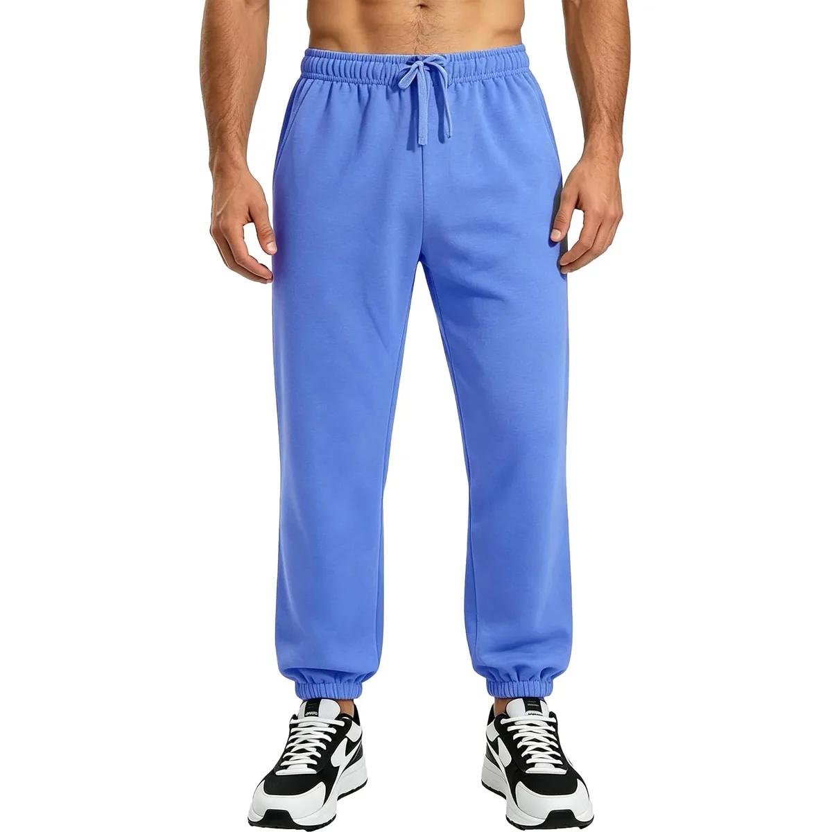 Mens Sweatpants with Pockets Lightweight French Terry Lounge Joggers Workout Pants for Running Travel Gym — image 8
