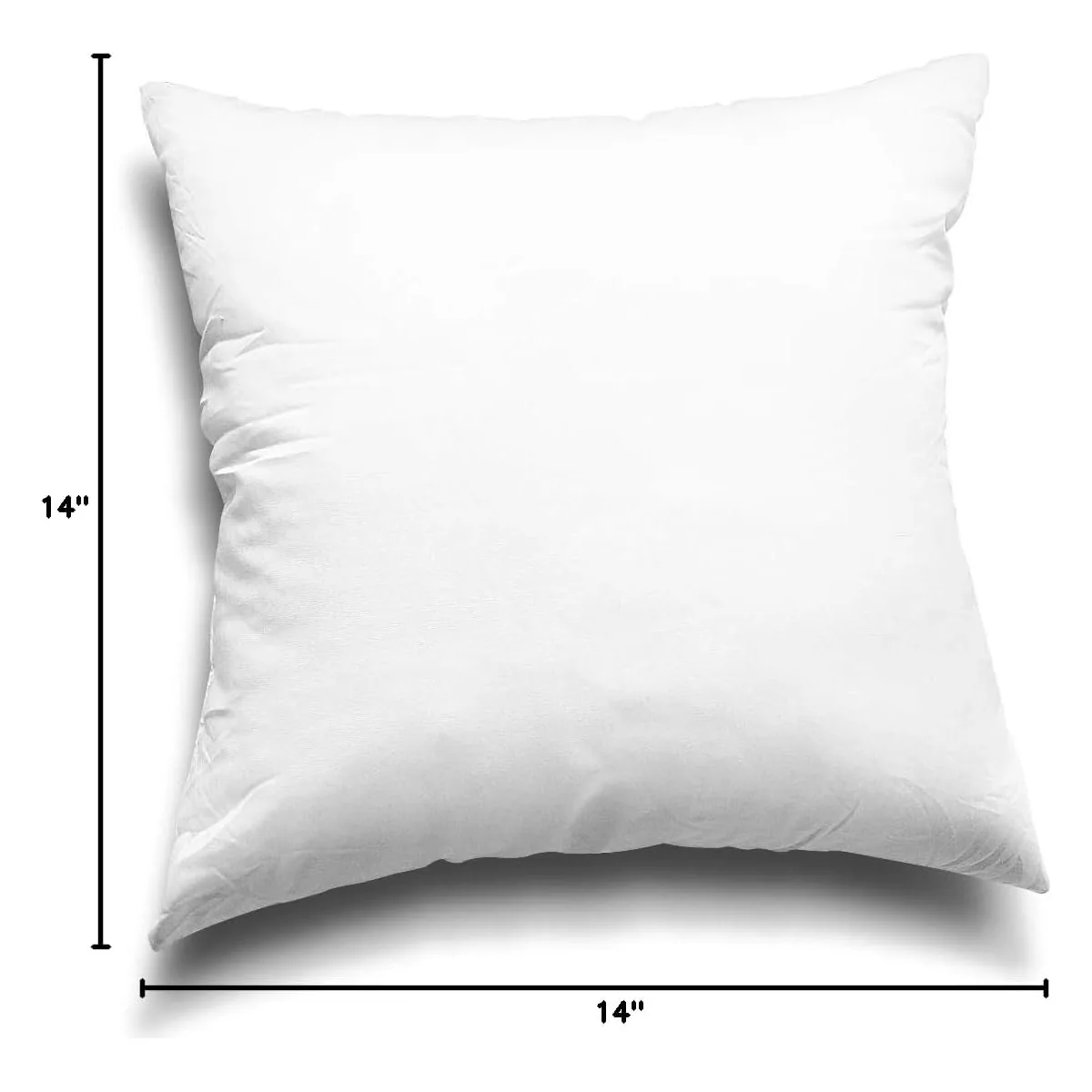 EDOW Throw Pillow Inserts, Set of 2 Lightweight Down Alternative Polyester Pillow, Couch Cushion, Sham Stuffer, Machine Washable. (White, 18x18) — image 8