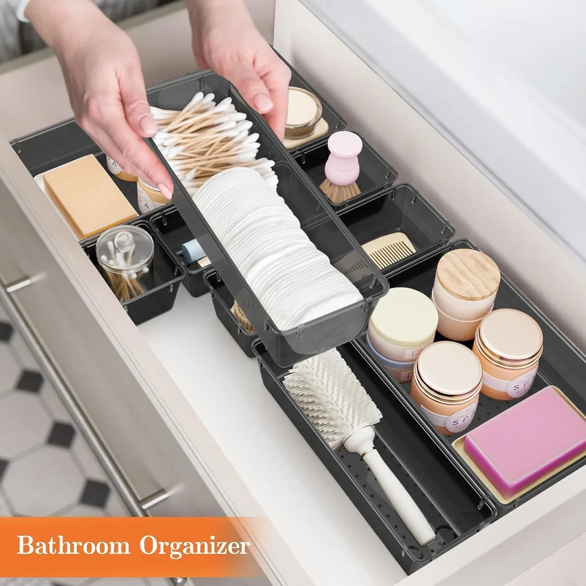 25 PCS Plastic Drawer Organizer, Versatile Organizer Trays & storage Bins — image 6