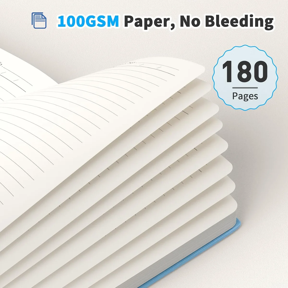 Oucaru 4 Pack A5 Lined Journal Notebook, 180 Pages 100 GSM Paper for Travel — image 4