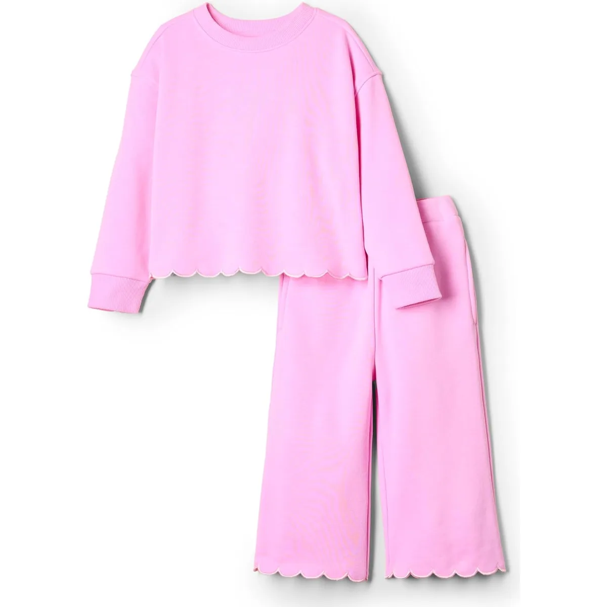 Amazon Essentials x Sofia Grainge Toddlers and Baby Girls' French Terry Sweatshirt Pant and Top Set — image 8