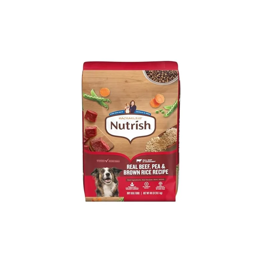 Nutrish Dry Dog Food, Beef, Pea & Brown Rice, 40 lb. Bag Rachael Ray — image 2