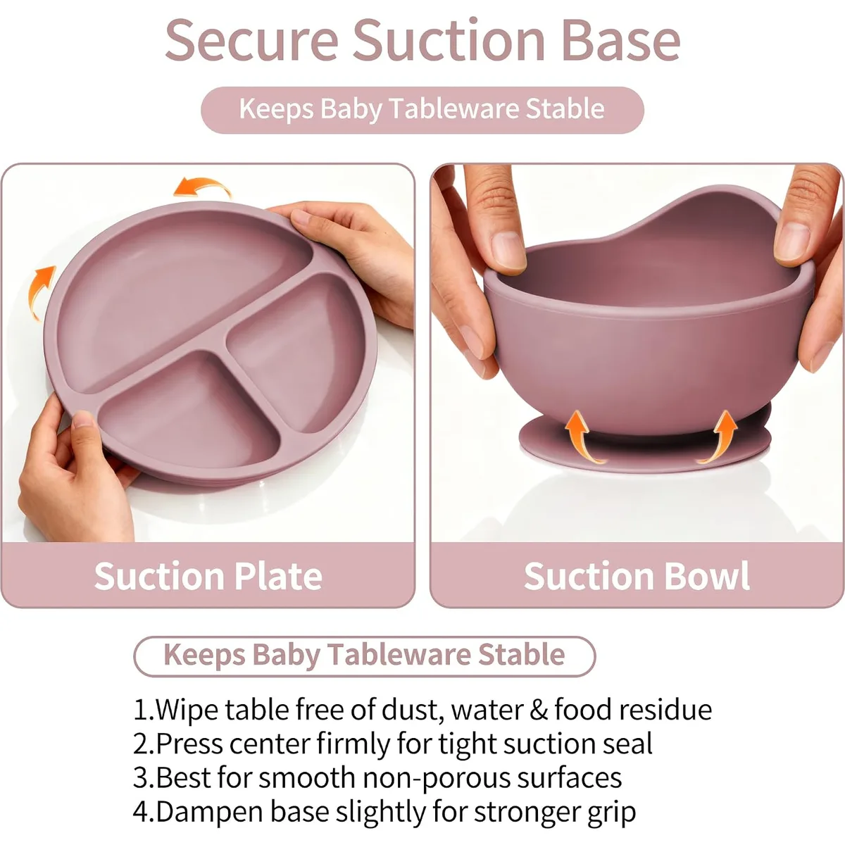 13PCS Baby Feeding Set, Removable Stainless & Silicone, Odor-Free — image 4