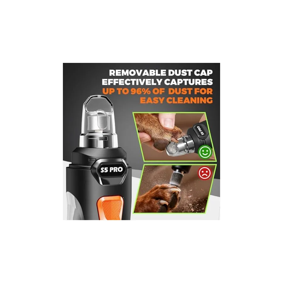 Whisper Quiet Dog Nail Grinder Safe & Stress-Free for Sensitive Dogs Cats — image 8