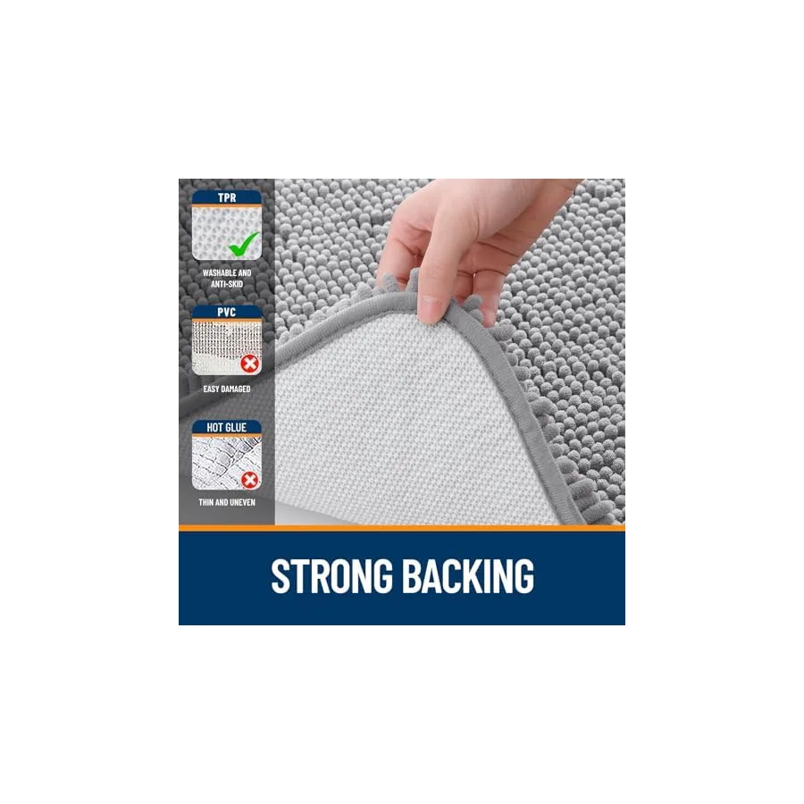 Soft Chenille Bath Mat, 30×20 in — image 7