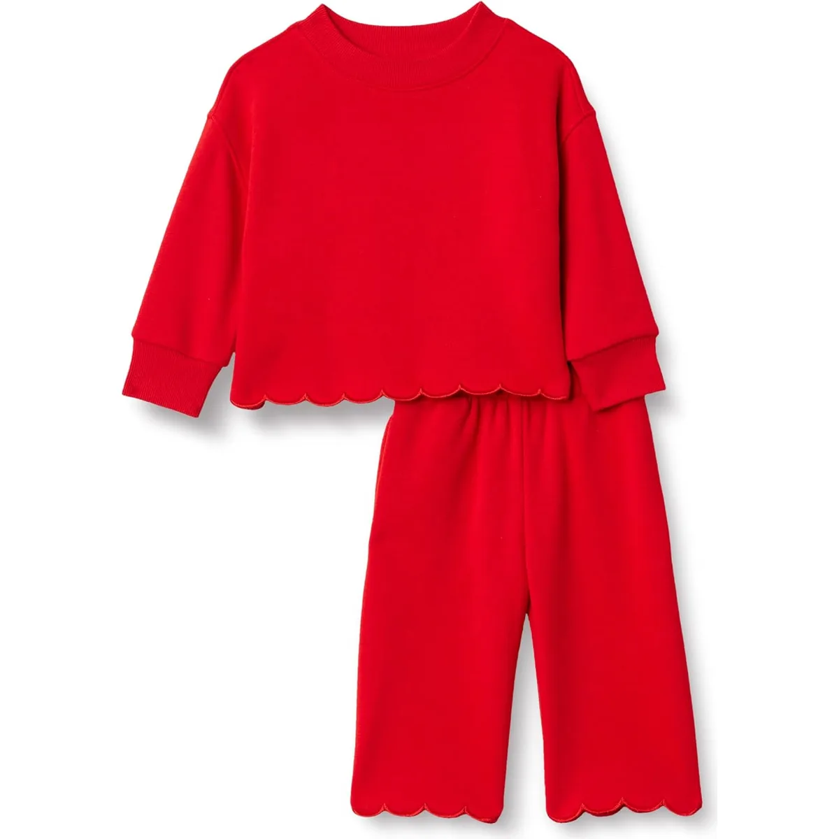 Amazon Essentials x Sofia Grainge Toddlers and Baby Girls' French Terry Sweatshirt Pant and Top Set — image 7