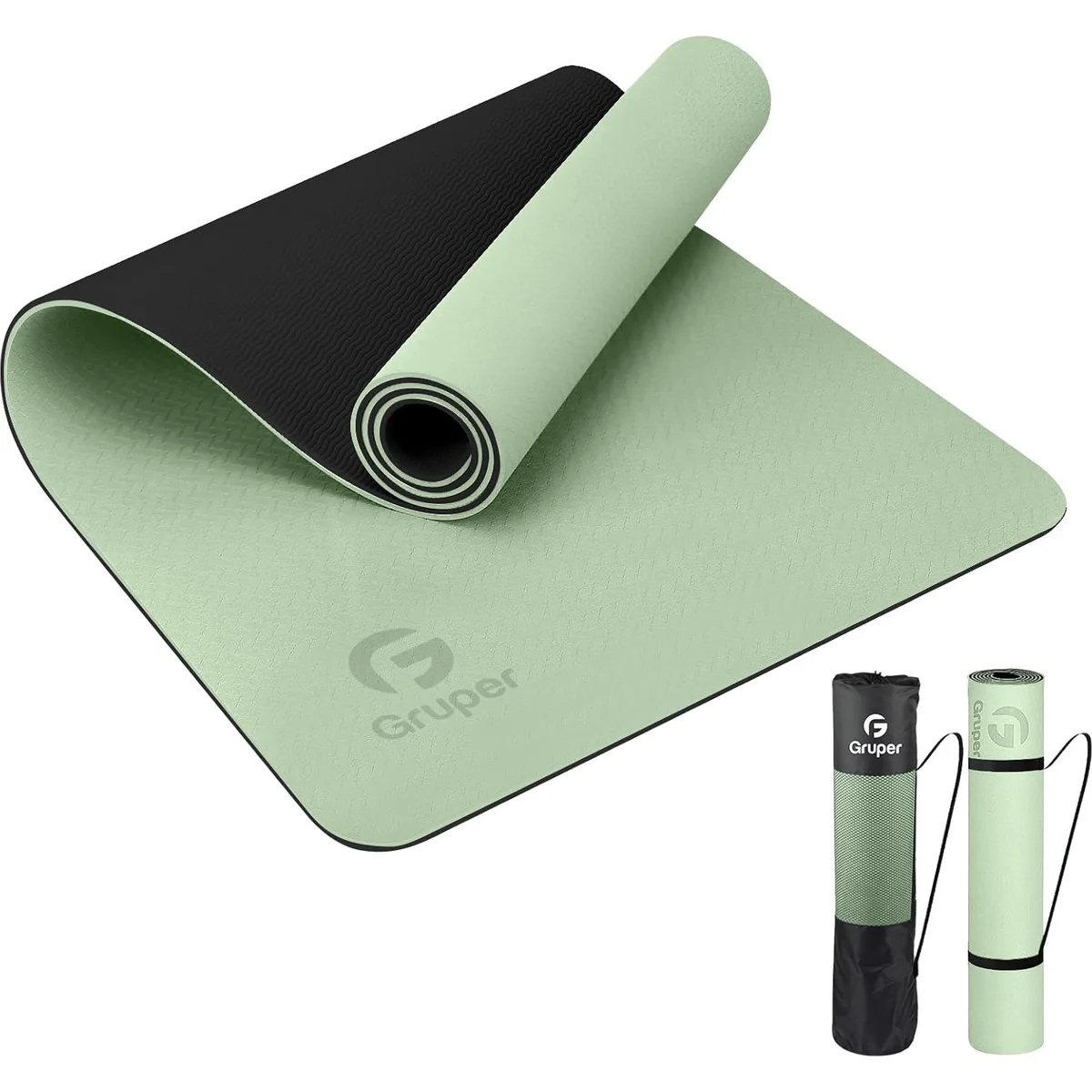 Gruper Yoga Mat Non Slip, Eco Friendly Exercise Mat with Carrying Strap — image 8