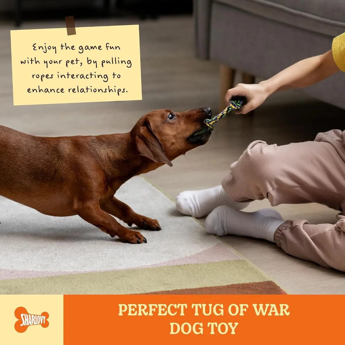 Puppy Teething Toys for Small Dogs, 5 Pack Cotton Puppy Dog Rope Toy — image 4