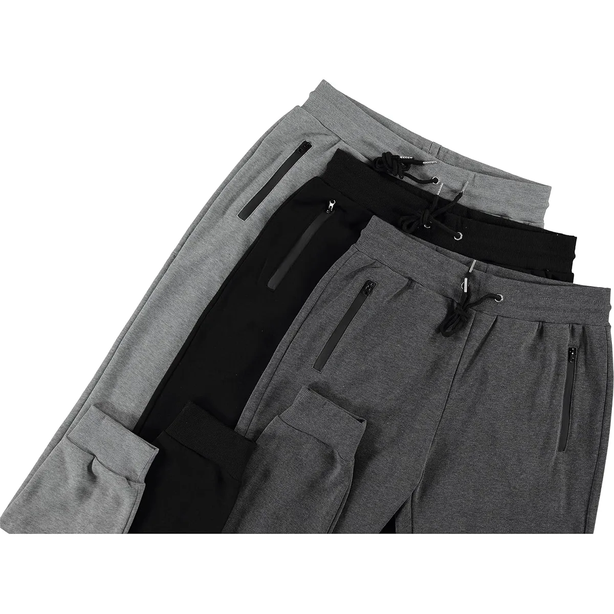 PURE CHAMP Sweatpants for Men 3 Pack Fleece Athletic Workout Joggers Mens Sweatpants with Zipper Pockets Size S-3XL — image 4