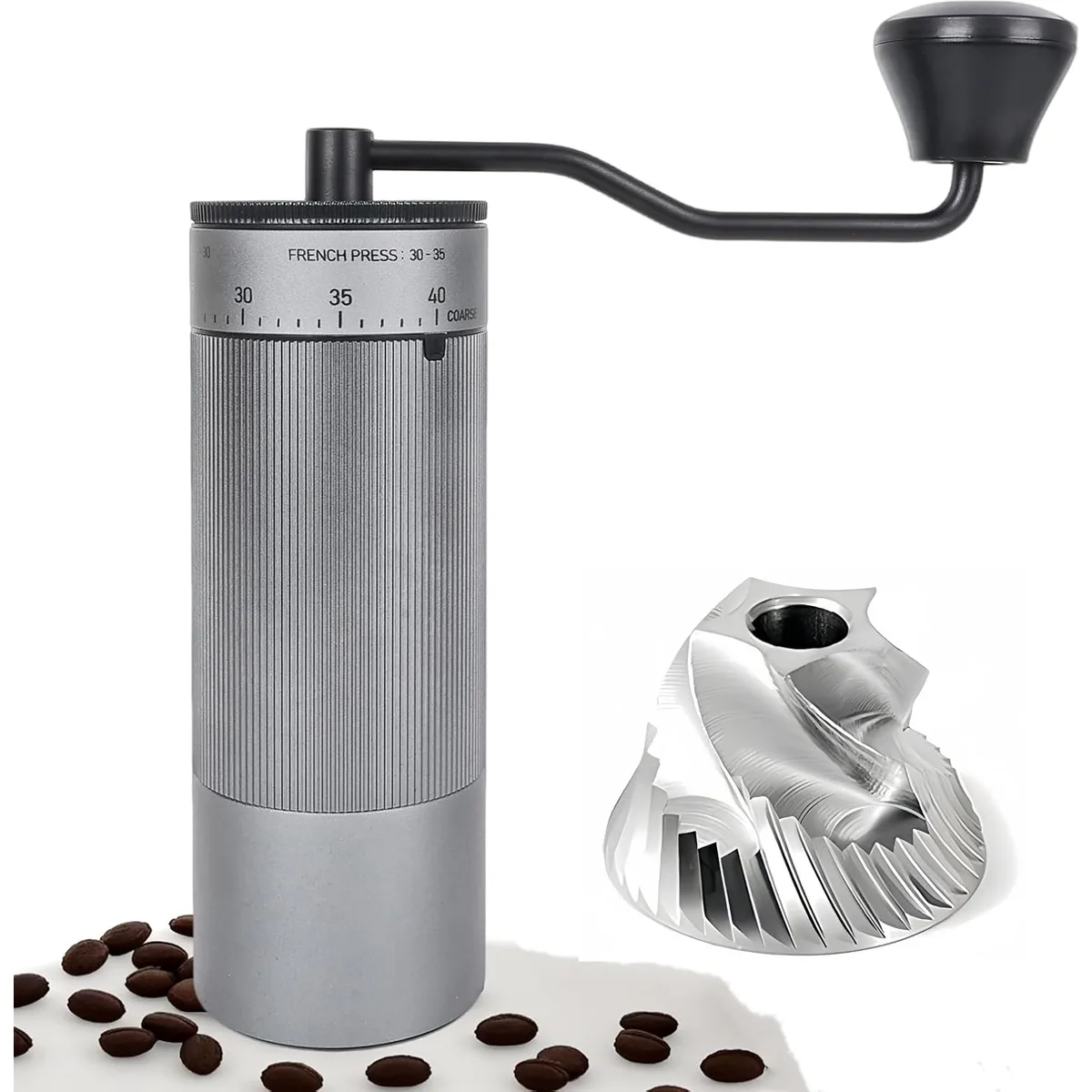 CEVING World's First 60g Large Capacity Manual Coffee Grinder, Green — image 8