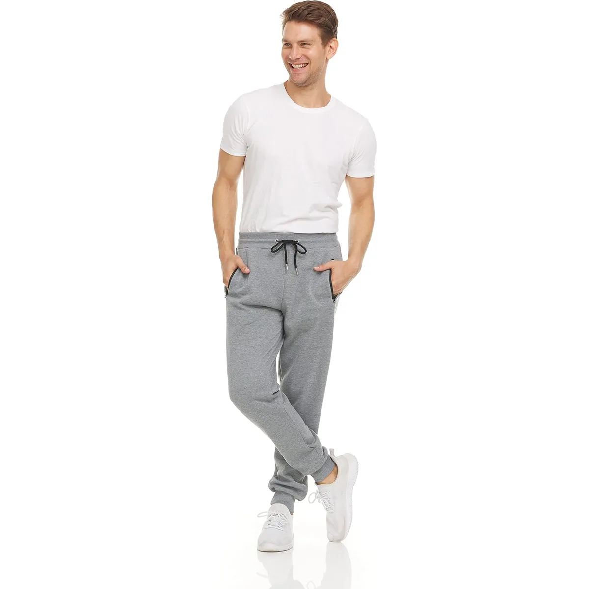 PURE CHAMP Sweatpants for Men 3 Pack Fleece Athletic Workout Joggers Mens Sweatpants with Zipper Pockets Size S-3XL — image 7