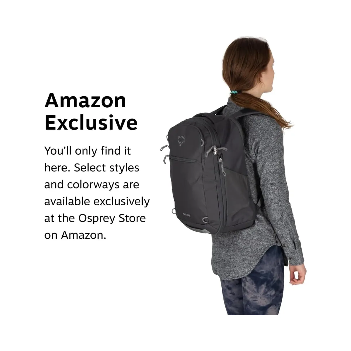 Osprey Daylite Expandable 26+6 Travel Pack, Gray OS — image 2
