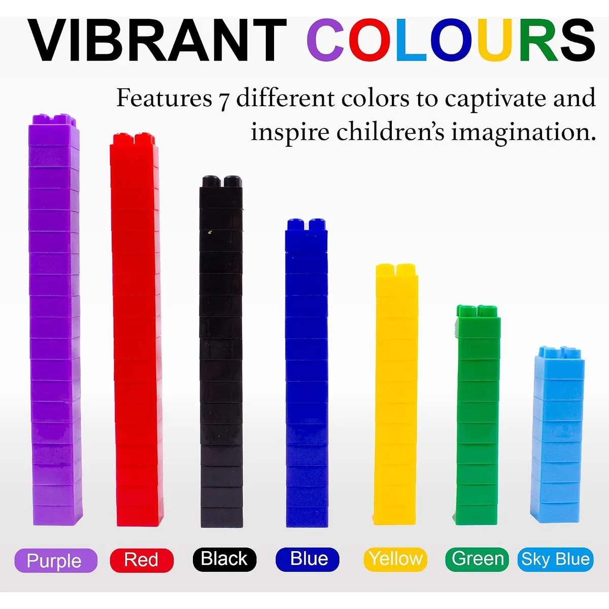 Dimple 300 Piece Large Building Blocks for Toddlers, Kids Interlocking Toys — image 4