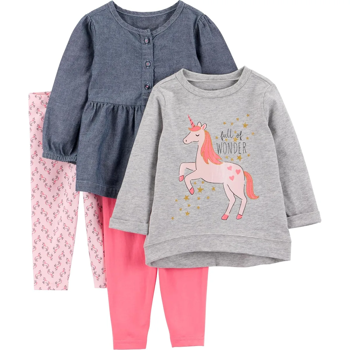 Simple Joys by Carter's Girls 4 piece Playwear Set — image 7