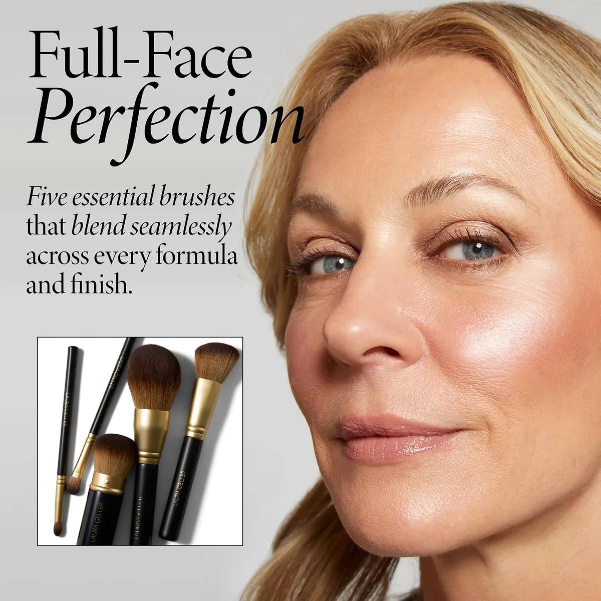 LAURA GELLER Makeup Brushes - Cruelty-Free - 05 Full Face Brush Set 5pc — image 4