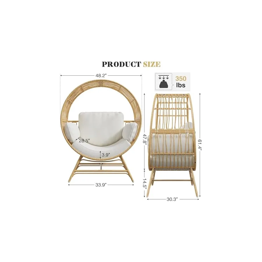 Bifanuo Oversized Egg Chair Indoor — image 3