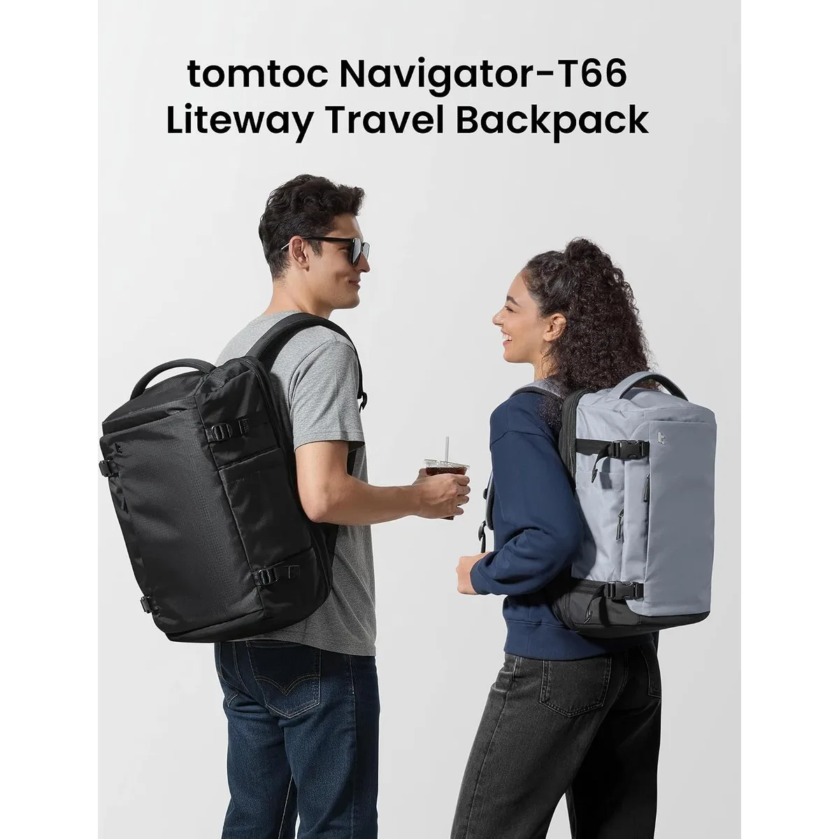 tomtoc Travel Backpack 28L,TSA Personal Item Bag Flight Approved,PFAS Free — image 2