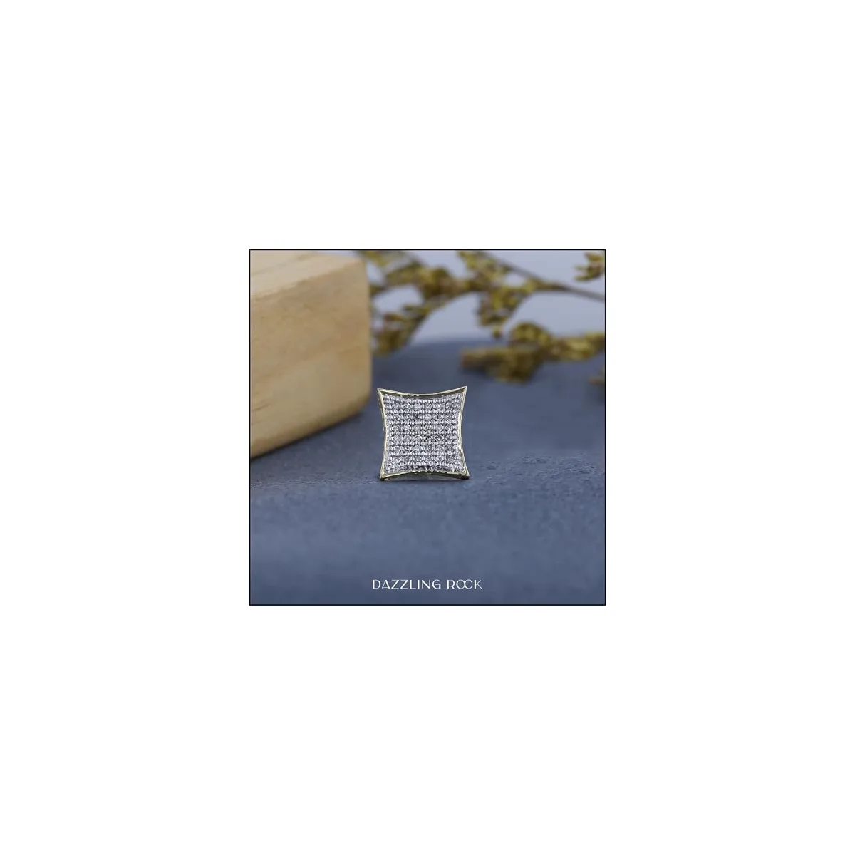 Dazzlingrock Screw Back Unisex Design Ladies Mens Real Diamond Earrings — image 4