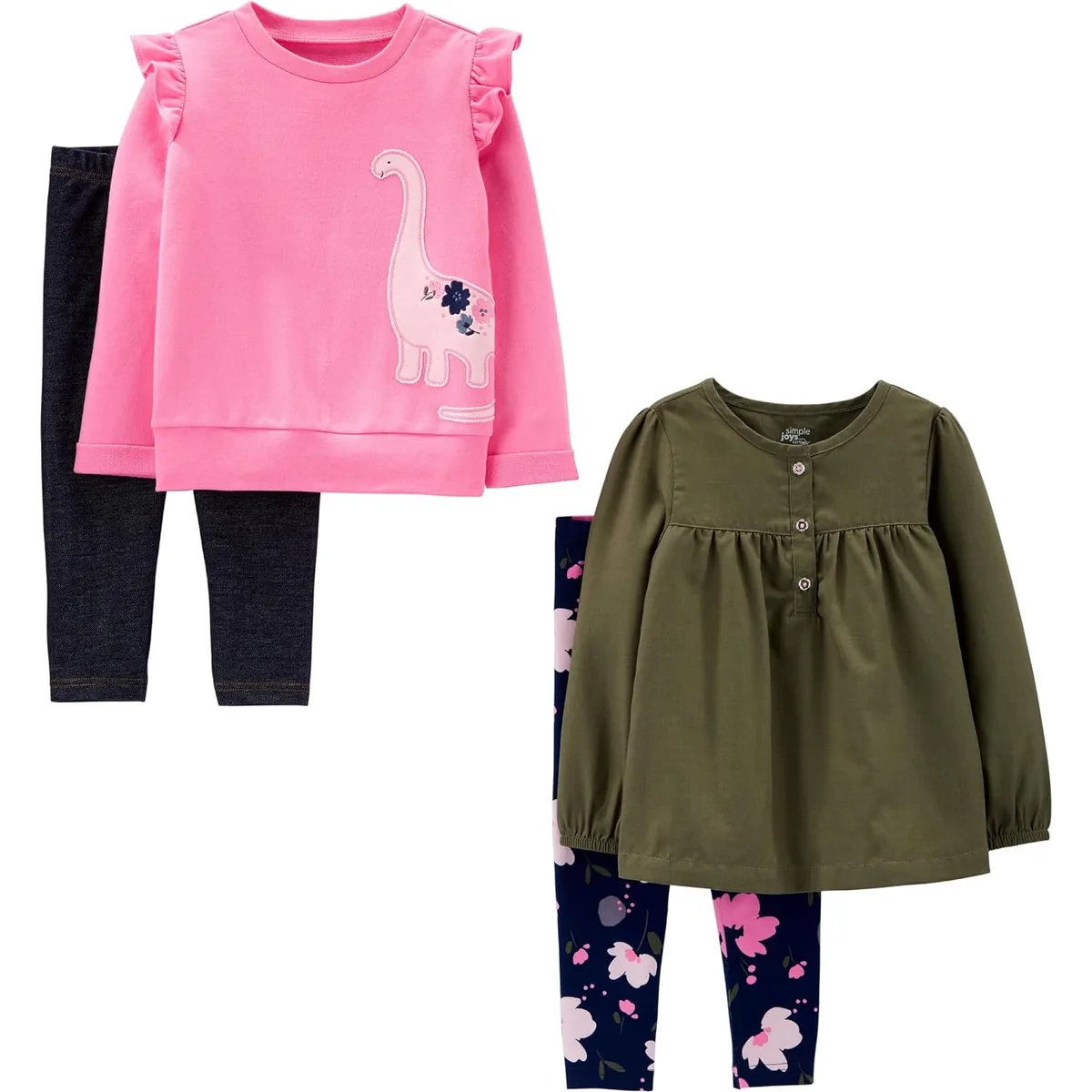 Simple Joys by Carter's Girls 4 piece Playwear Set — image 2