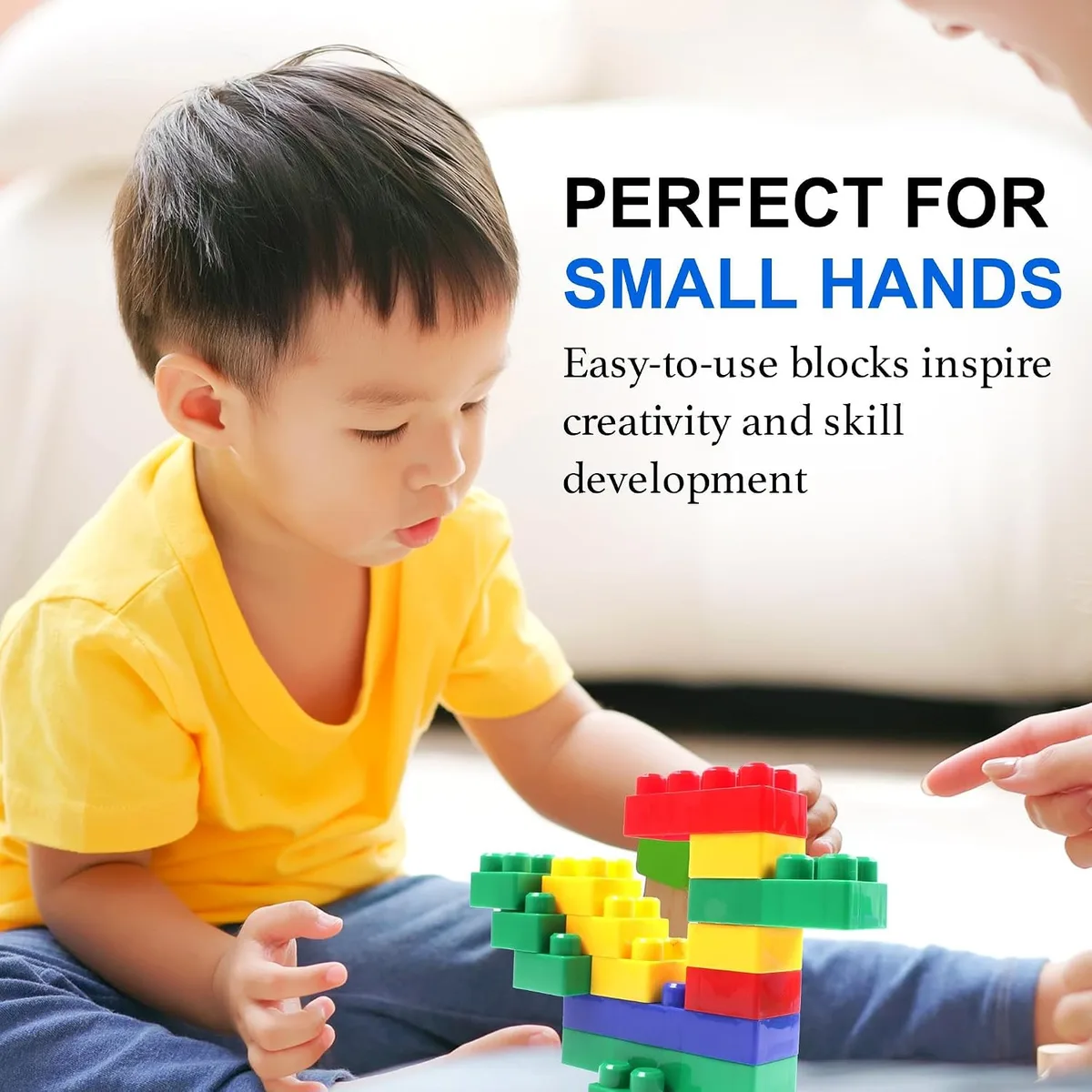 Dimple 300 Piece Large Building Blocks for Toddlers, Kids Interlocking Toys — image 7