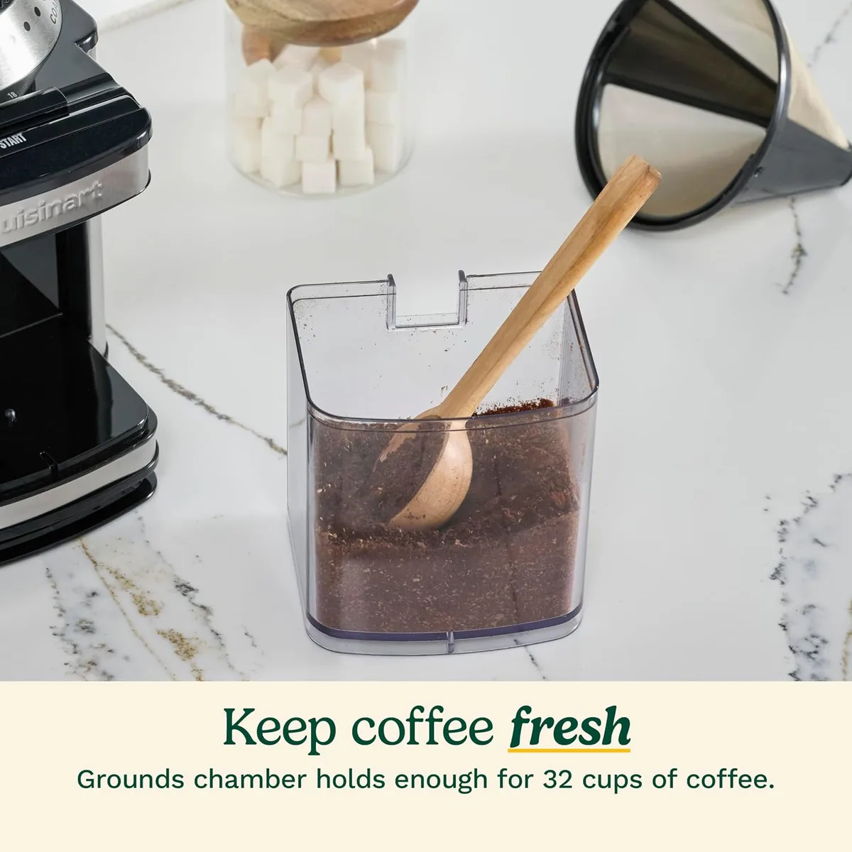 Cuisinart Electric Burr Coffee Grinder, 18 Settings, 4-18 Cups, DBM-8P1 — image 8