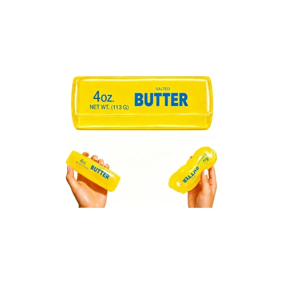 Coconut Oil Butter Squishy Toy, Butter Stick Stress Relief Squeeze Toy, Non-Rebound Moldable Sensory Fidget Toy, Soft Jelly Squishy Desk Toy for Teens Adults — image 2