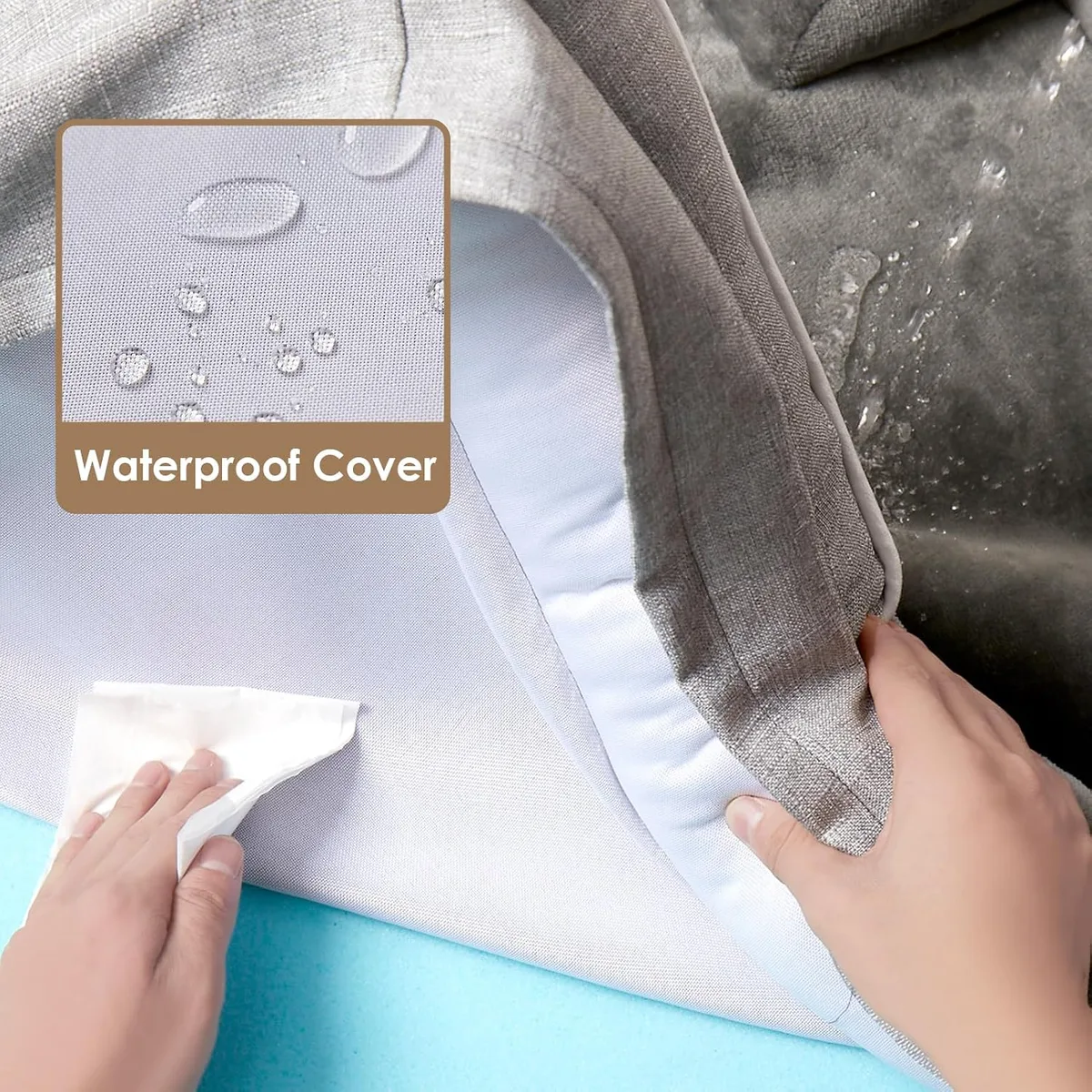 EHEYCIGA Orthopedic Extra Large Dog Bed, Waterproof Washable XL Pet Bed 44" — image 3