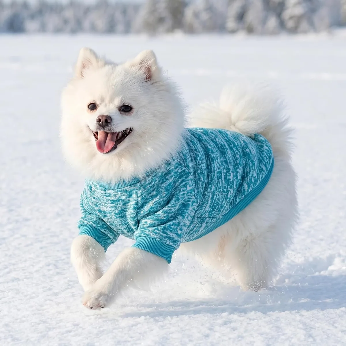 3 Pack Dog Sweaters for Small Dogs Girl Boy Winter Fleece Clothes Warm Soft Dog Sweatshirt Outfit for Dogs Cats Pet Apparel — image 4