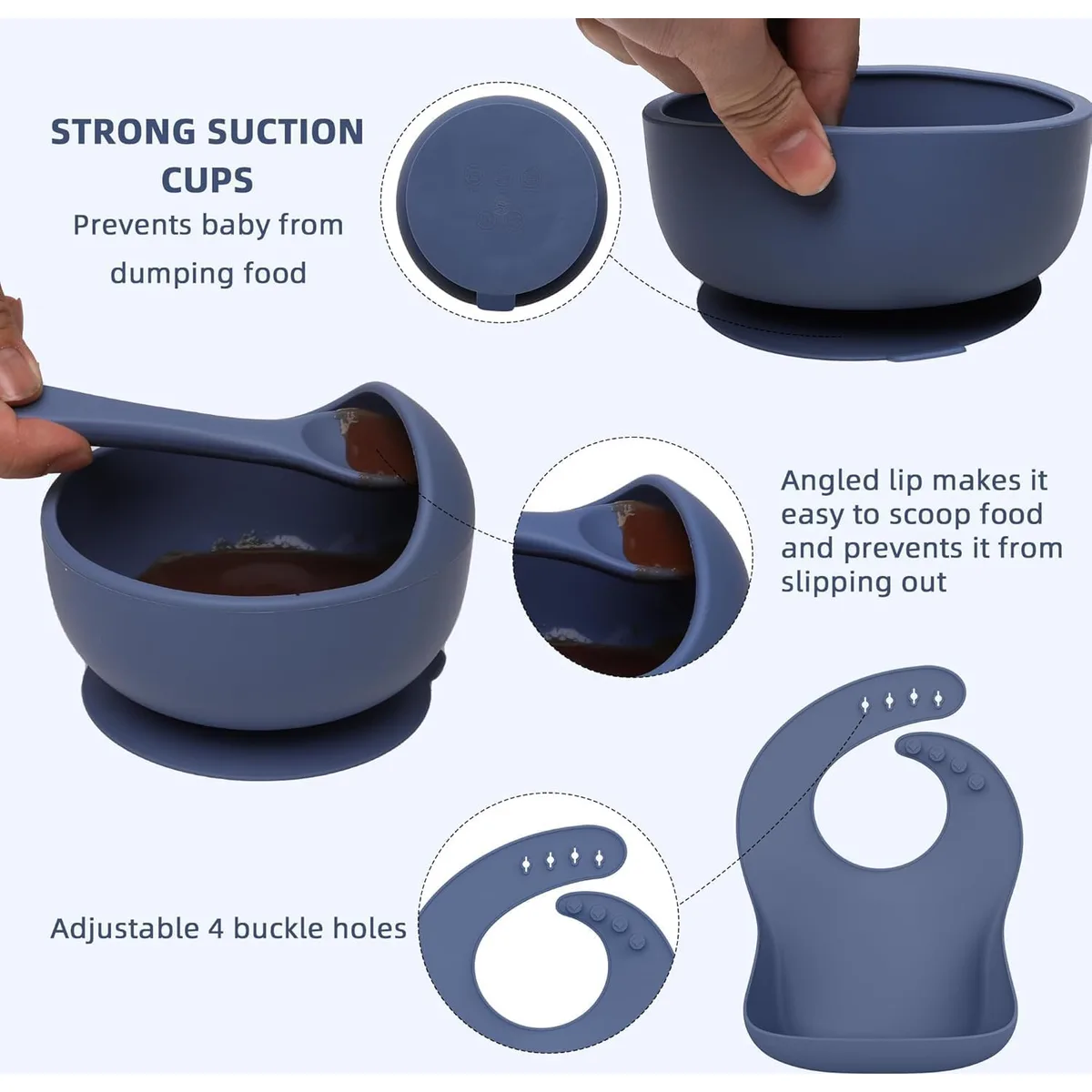 16PCS Silicone Baby Feeding Set, All-in-One for Starting Solids — image 6